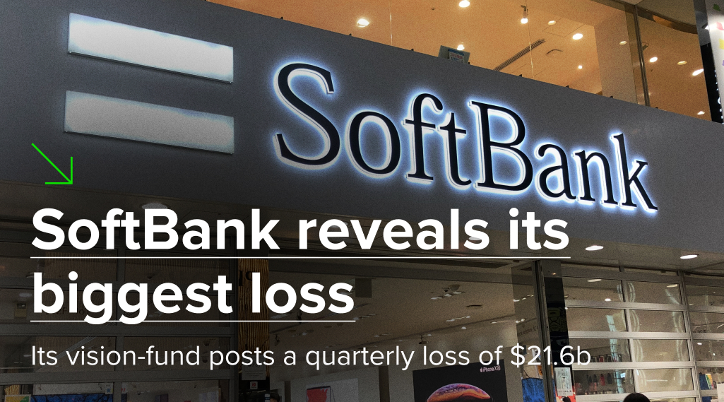 SoftBank reveals its biggest loss
